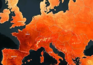 High temperatures in Europe